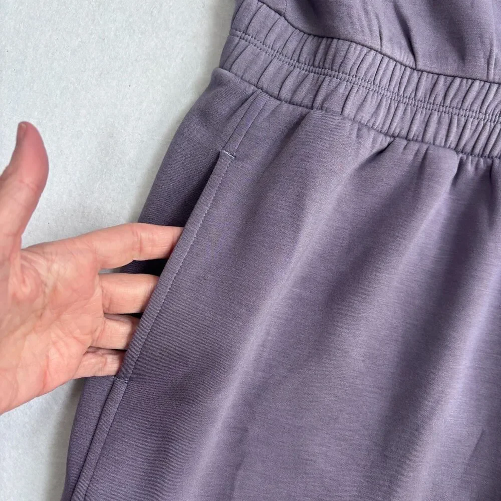 Spanx AirEssentials Crew Sweatshirt Dress Womens L Orchid Ash Comfort Travel NWT
